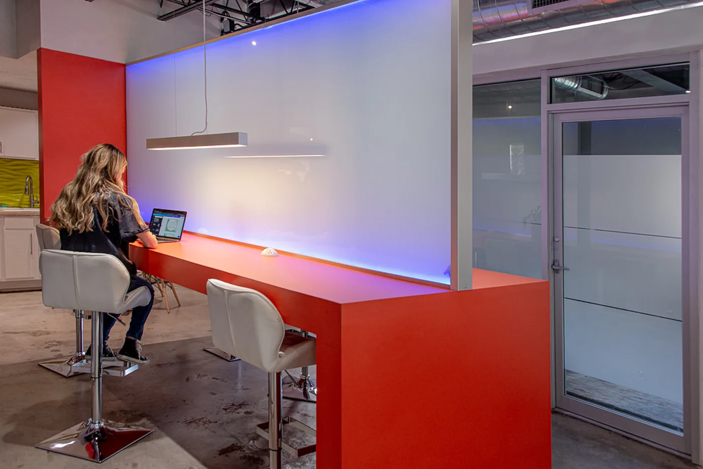 Coworking bar seating